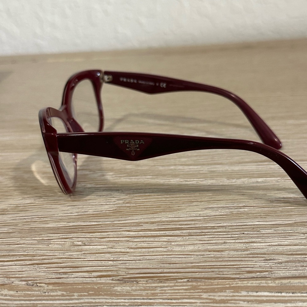 PRADA burgundy eyeglasses - Picture 6 of 9